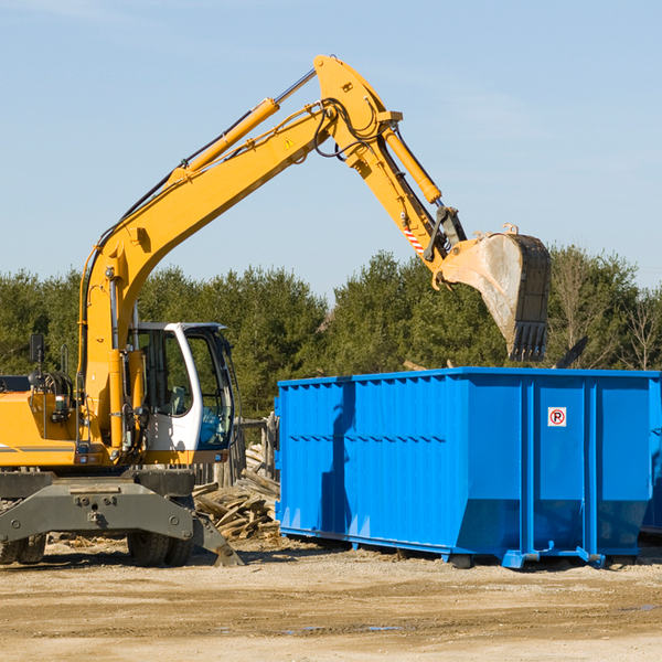 what are the rental fees for a residential dumpster in Pioneer TN